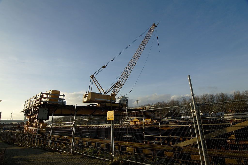 Voorhaven Noord Hollandschkanaal - Werkzaamheden Noord- Zuidlijn - Amsterdam