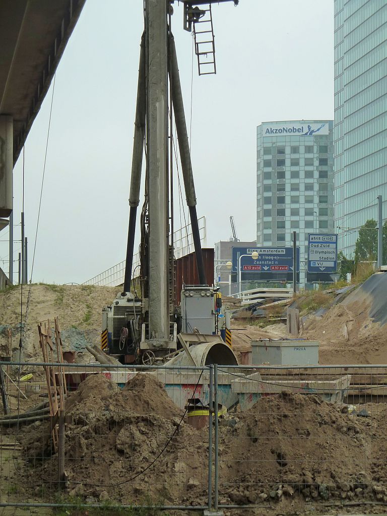 Station Zuid WTC - Werkzaamheden Noord- Zuidlijn - Amsterdam