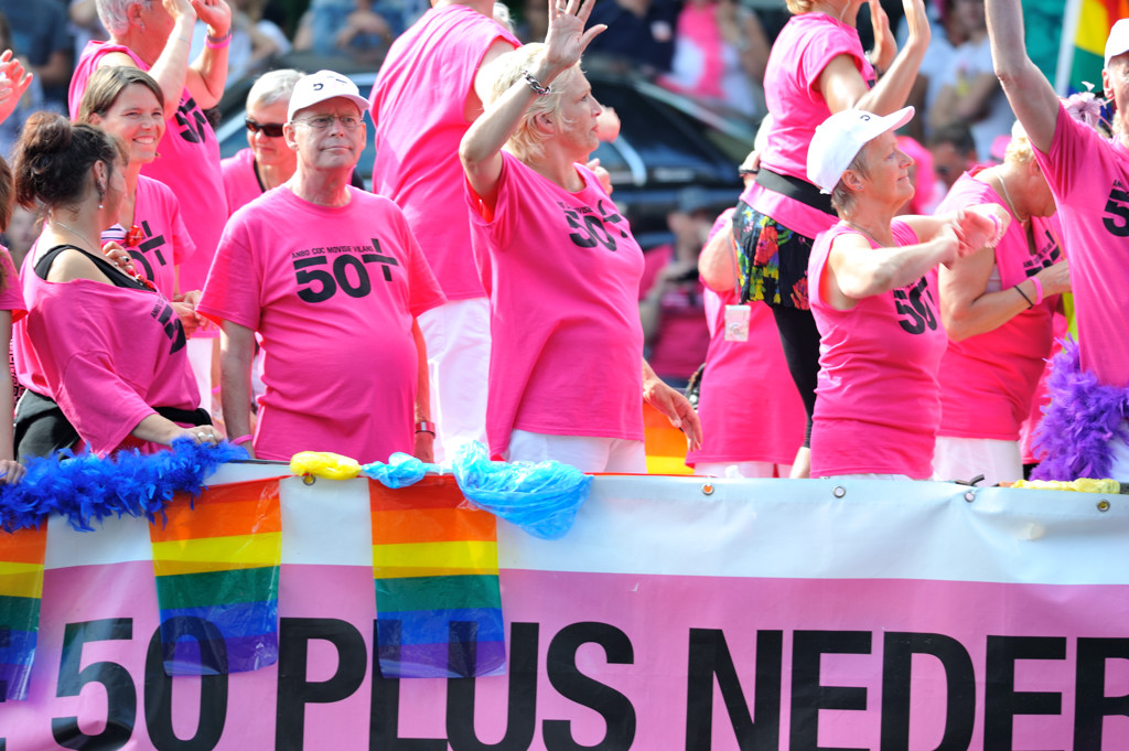 Canal Parade 2012 - Deelnemer 50 Plus - Amsterdam