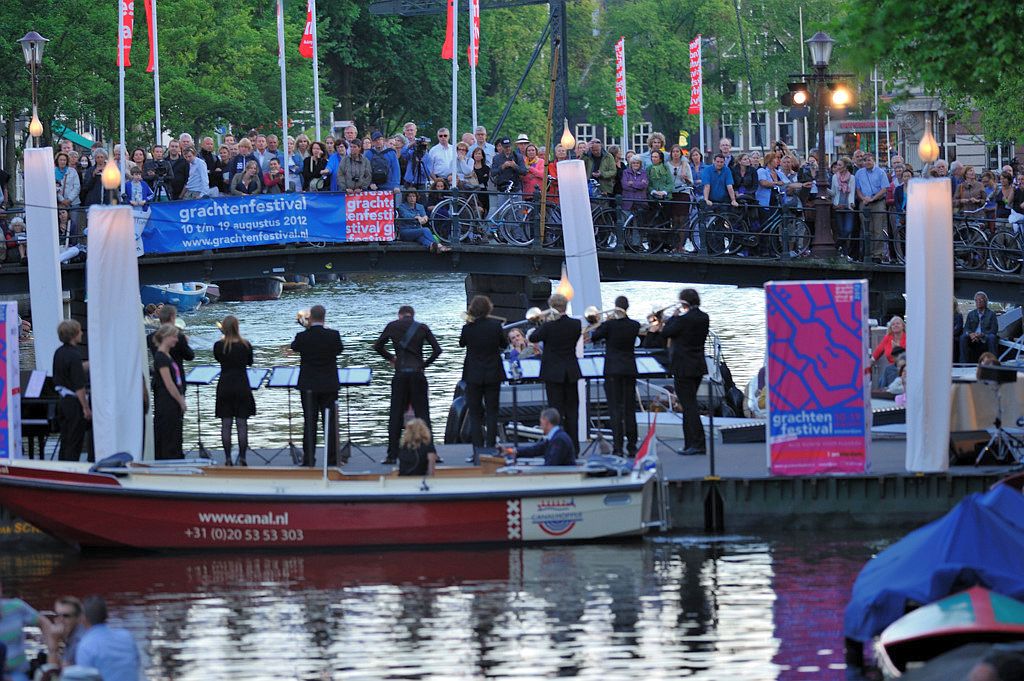 Grachtenfestival 2012 - Opening bij het Compagnietheater - Amsterdam