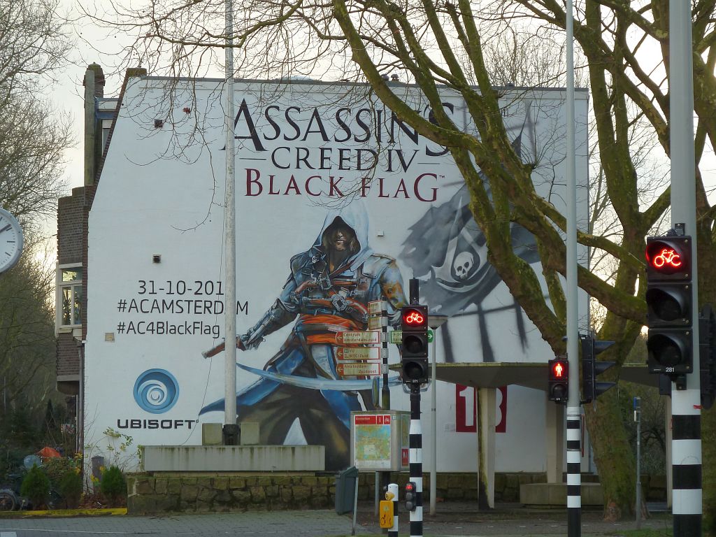 Bosbaanweg - Promotie Graffiti voor Assassins Creed Black Flag - Amsterdam