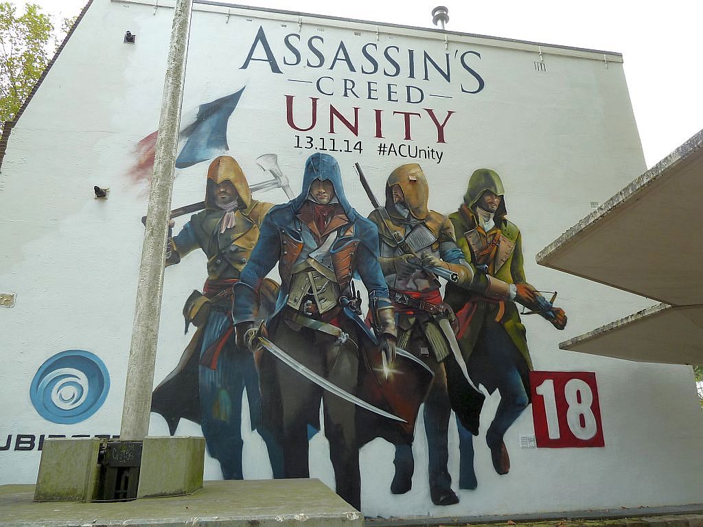 Bosbaanweg - Promotie Graffiti voor Assassins Creed Unity - Amsterdam