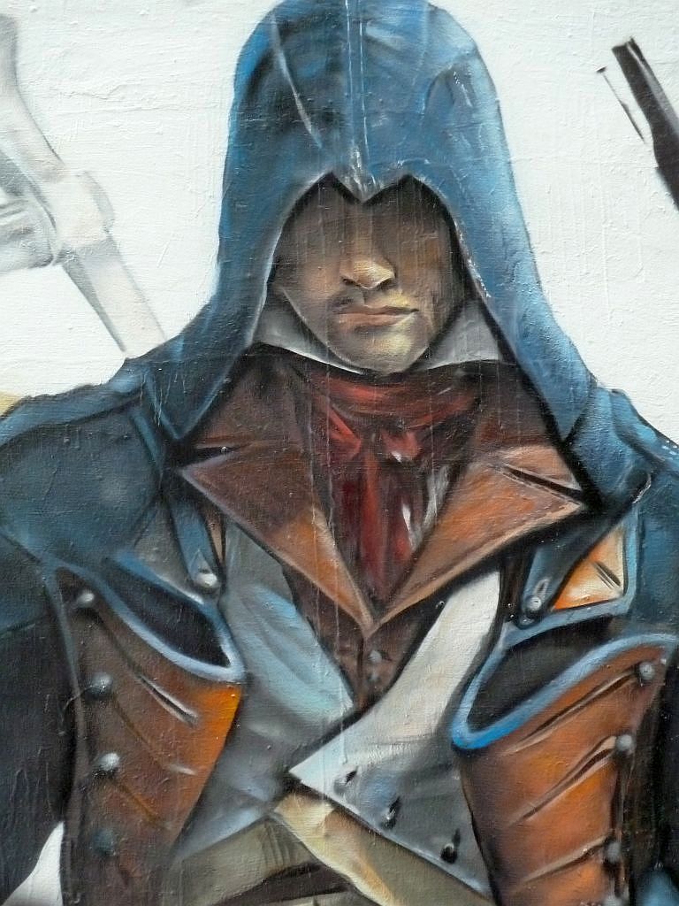 Bosbaanweg - Promotie Graffiti voor Assassins Creed Unity - Amsterdam