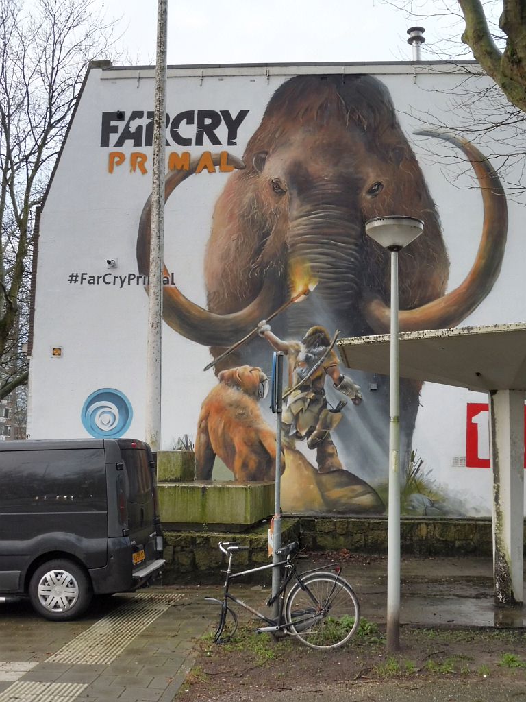 Bosbaanweg - Promotie Graffiti voor Far Cry Primal - Amsterdam