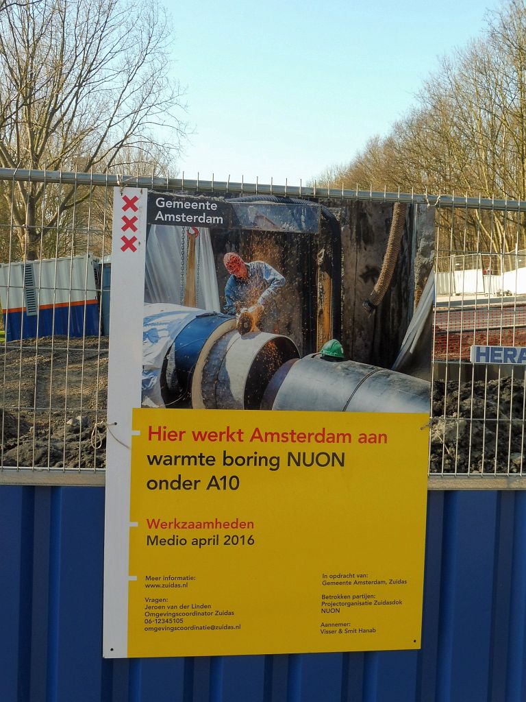 Antonio Vivaldistraat - Warmteboring NUON - Amsterdam