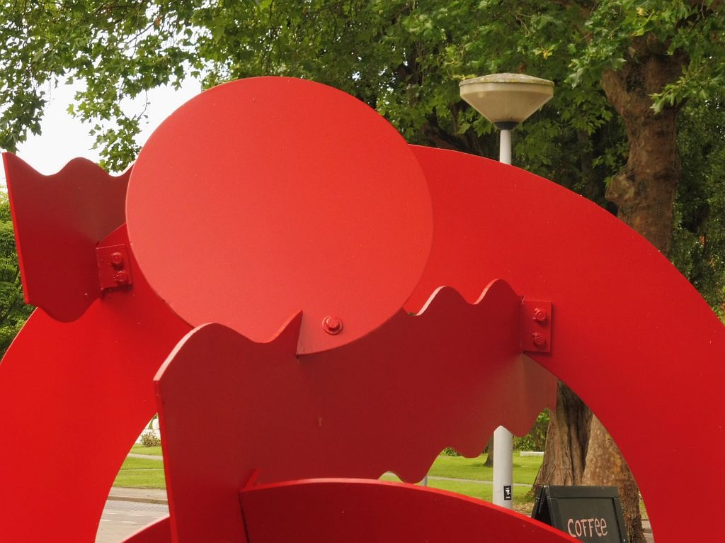 ArtZuid 2017 - Hans van de Bovenkamp - Red Circles and Waves - Amsterdam