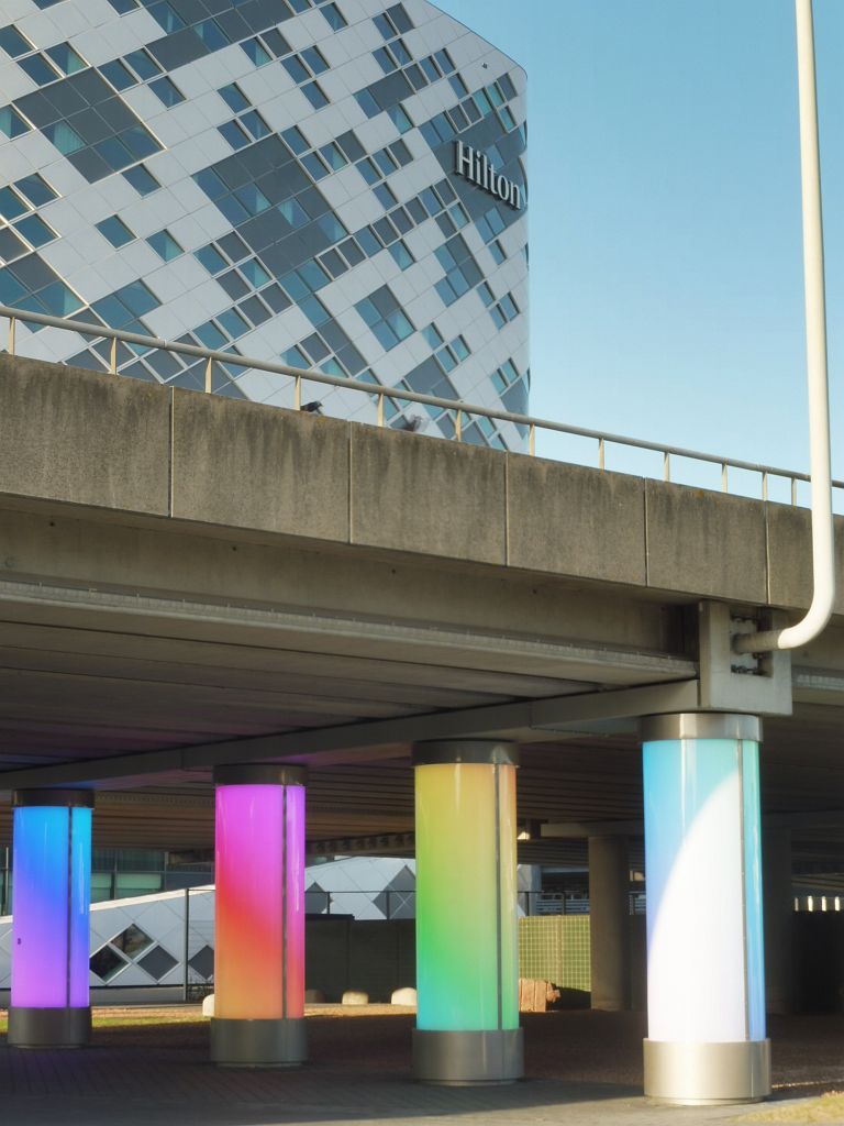 6000 led lights door Armada Janse en Hilton Hotel - Amsterdam